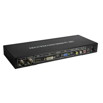 

2019 New SDI To HDMI DVI VGA CVBS Composite Converter SDI To ALL Scaler Converter allows SDI to HDMI DVI VGA Composite Outputs