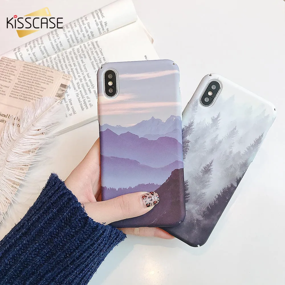

KISSCASE Mountain Peak Pattern Hard Case For Huawei Mate 20 Lite 20 Pro 20 Full Fitted Case For Huawei P20 Lite P20 Pro P20 Capa