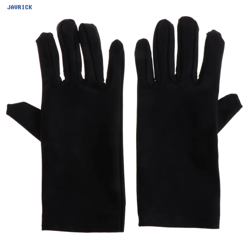 

JAVRICK Jewelry Gloves Black Inspection With Soft Blend Cotton Lisle For Work Protection