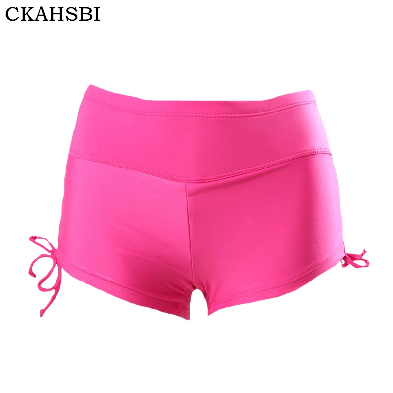 Ckahsbi Purple Swimming Trunks Women Quick Dry Swimwear Drawstring Plus ...