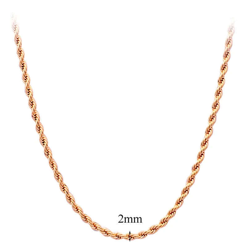 Популярный дизайн! золотой тон 58 см периметра цепи ожерелья Модные ювелирные изделия LN102