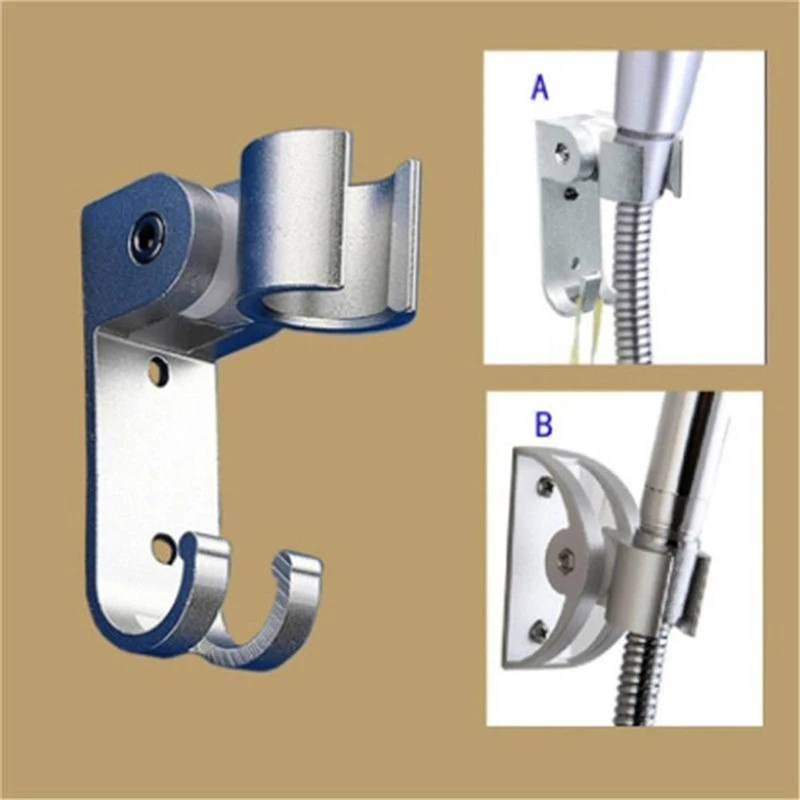 

1 pcs New Arrival Durable Adjustable Shower Head Holder Bathroom Wall Mounted Aluminum Shower Bracket Practical Shower Supplies