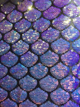 

Unique David-6104 embroidered lace fabric with sequins french net lace fabric for women garment