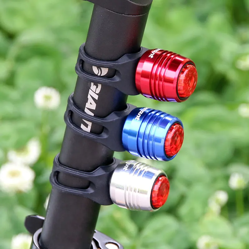 Perfect Cycling Safety Warning Lamp 6-20 hours Runtime MTB Road Bike Rear Head Light Cycle Lighting Figment USB Charge Red White Color 4