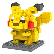 Pokemon Pikachu Cartoon Pet LOZ Diamond Blocks Building Blocks Miniature Minifigure Toy Baby Toys for Girls Toys for Children
