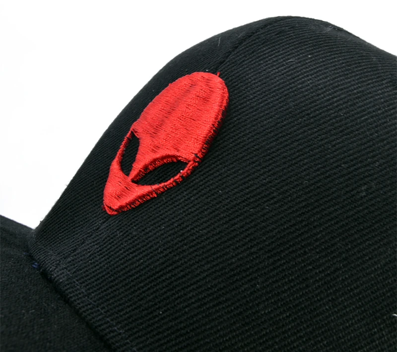 3D вышивка бейсболка инопланетянин шаблон Кепка Мода Прохладный Регулируемый Snapback Хип-хоп бейсболка шляпа инопланетянин