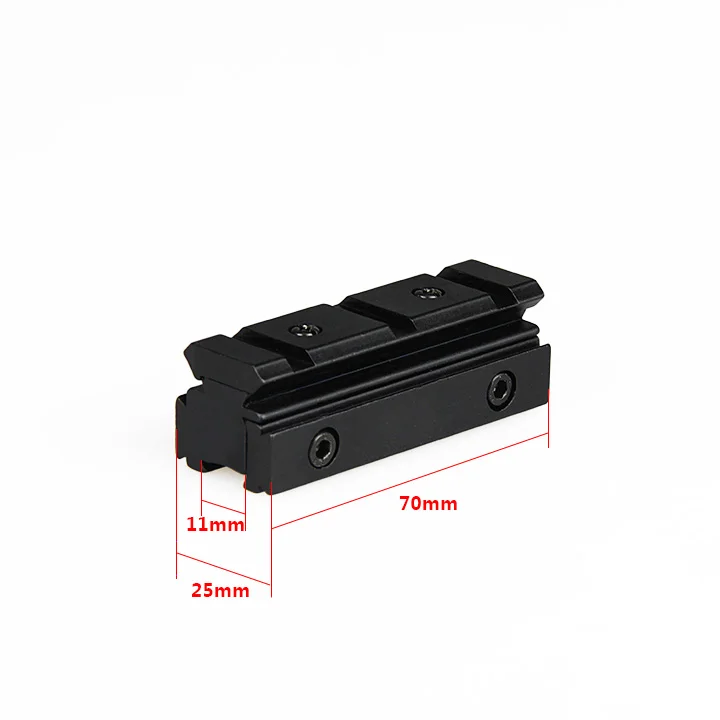 WIPSON التكتيكية 11mm إلى 20mm ويفر السكك الحديدية نطاق جبل بندقية قاعدة محول تحويل محول الصيد Caze اكسسوارات الأسود