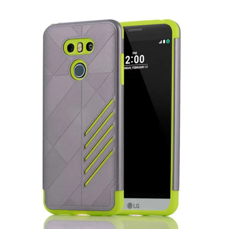 

For LG G6 2017 5.7 inch Armor 2 in 1 Back Heavy Anti-knock Shell Cover Rugged Hybrid Hollow Phone Case For LG G6 Cover Case