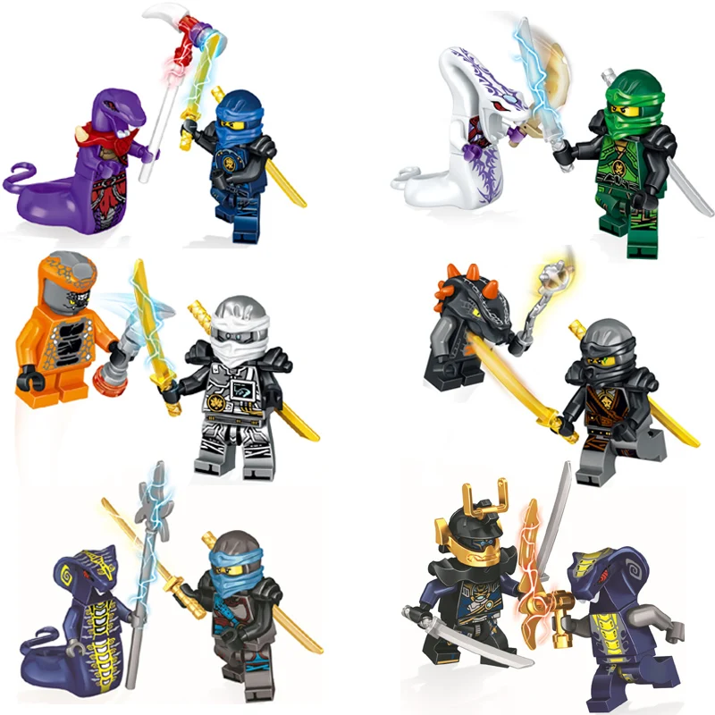 

2018 Robotics Movie Transformation Robot Turtles Dragon Ninja go Snake Pythor Building Blocks Sets LegoINGlys NinjagoINGly 713