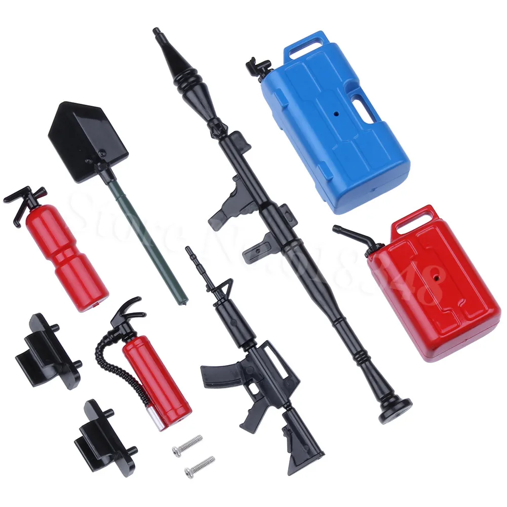 RC Crawler Simulation Decoration Accessory Tools Set Kit for Traxxas