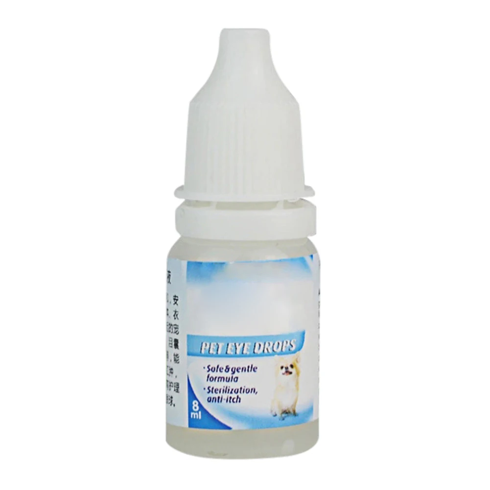 

8 Ml, Pet Dog Cat Eye Drops Wash Cleaning Liquid, Gentle Eye Scale Removal No Irritation