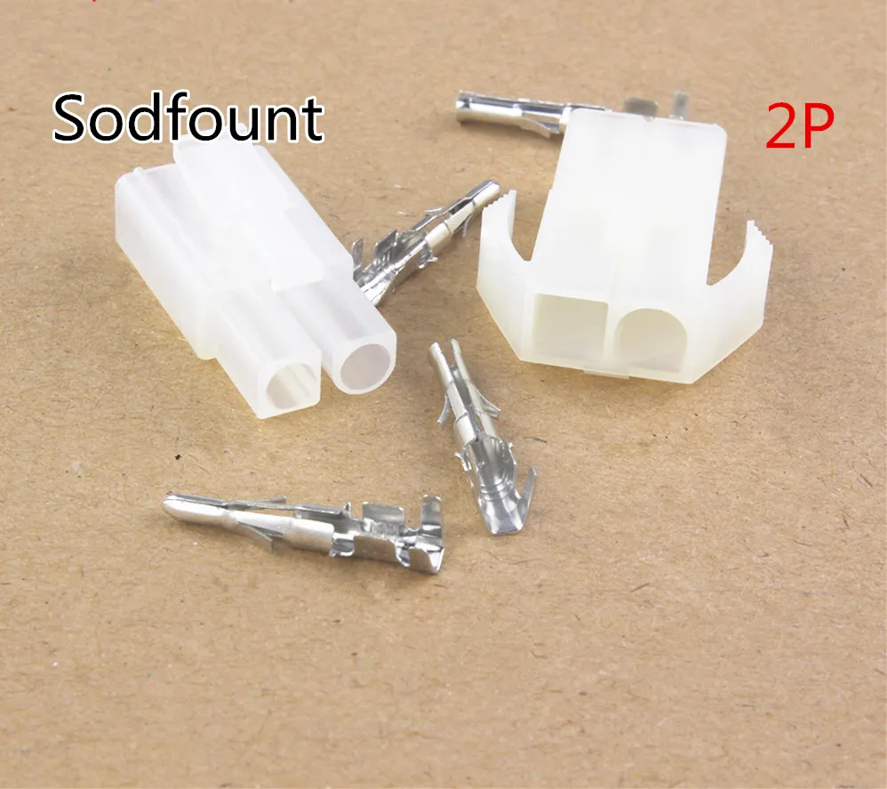 

10 sets 2P 2 Way pin Big Tamiya connector Set Kits large Tamiya set EL 6.2MM male Female socket plug Free shipping