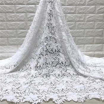 

Pure White Nigerian Laces Fabrics High Quality African Milk Silk Lace Fabric Wedding African French Net Lace Fabrica j15-66