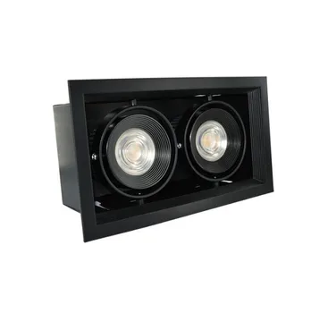 

1pcs Energy saving black square AR70 High quality LED COB dimmable Downlights ac110v-220V 30w 20W LED Ceiling Lamp Spot Light