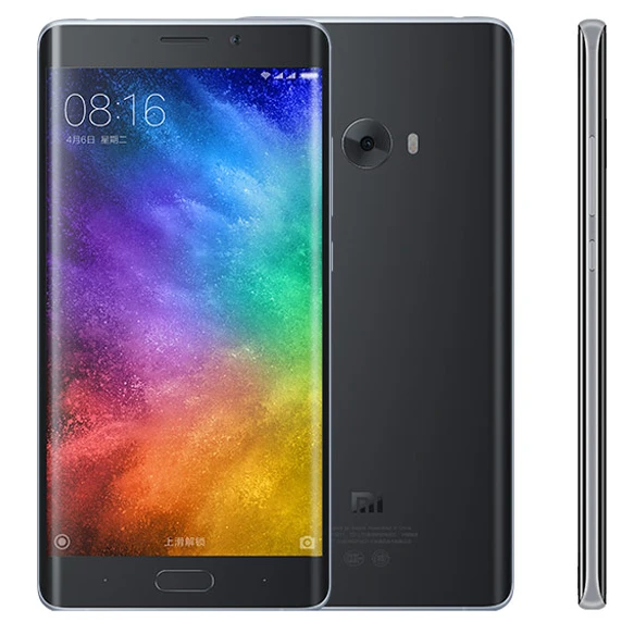 Xiaomi Mi Note 2, мобильный телефон, двойное 3D изогнутое стекло, Snapdragon 821, 4 Гб ОЗУ, 64 Гб ПЗУ, 5,7 дюймов, МП, камера, 3D изогнутое стекло - Цвет: Silver Black
