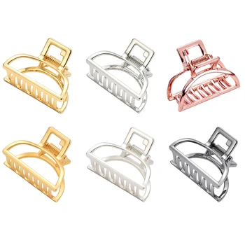 

1Pcs Modern Stylish Hair Claw Hair Clips Simple Hair PinsMetal Bun Maker Make UP Washing Fashion fro Women Hair Styling Tool
