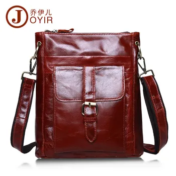 

JOYIR Vintage men Shoulder bag cowhide leather men messenger bag travel bags crossbody coffer genuine leather bags for man