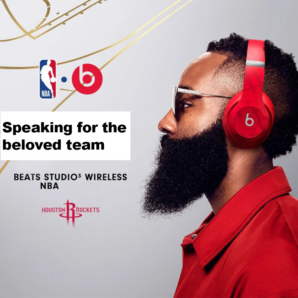 Beats Studio O3 беспроводные Накладные наушники NBA коллекция чистый АНК шумоподавление Bluetooth Музыкальная гарнитура с микрофоном Beats by dre