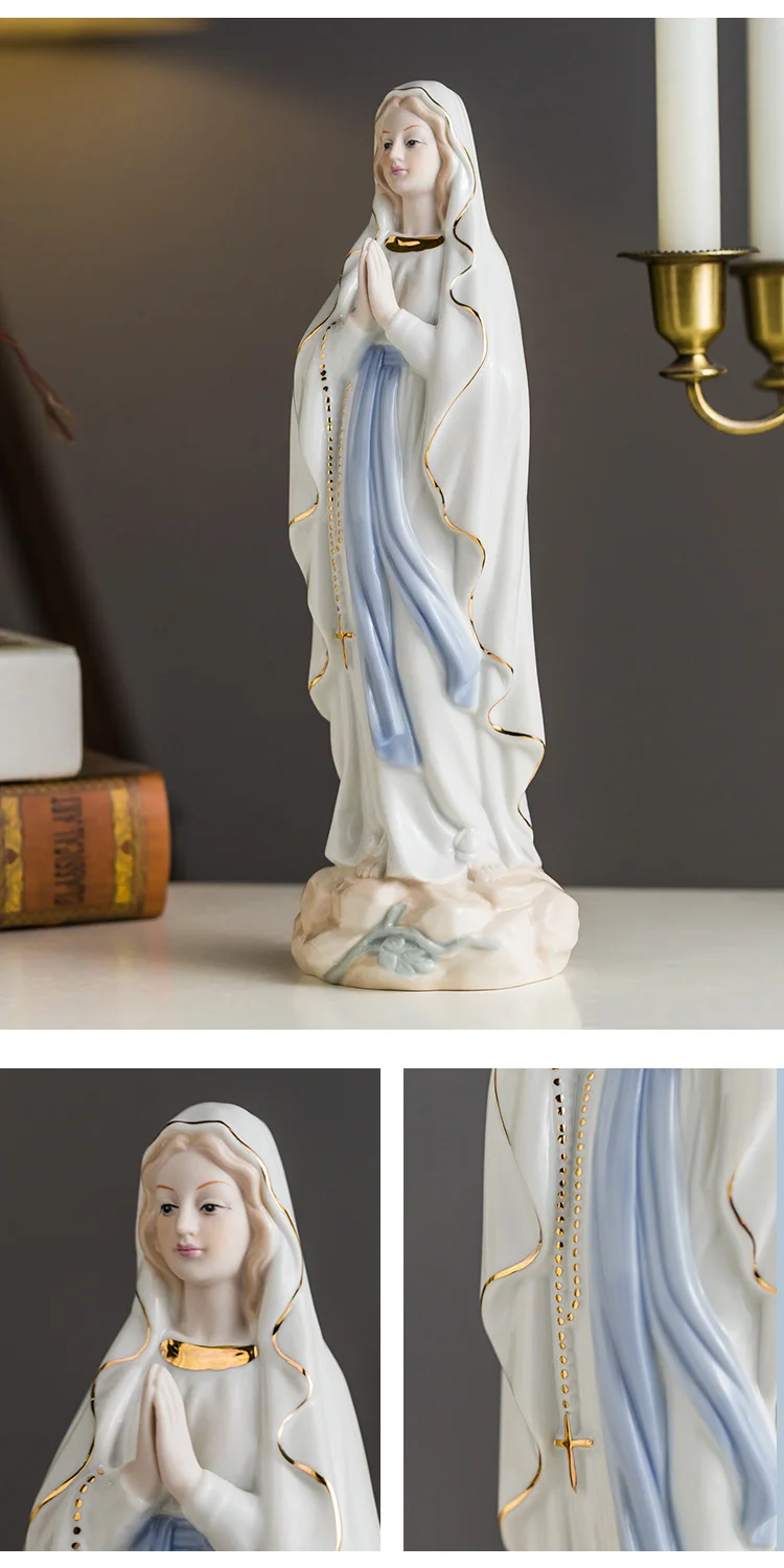 Креативная керамика, христианский католический Иисус, церковь Марии, семейная статуя, Религиозные принадлежности, современные декоративные для дома, украшения