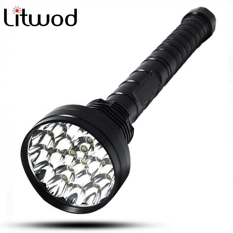 

Litwod Z20310 Super Bright XM-L T6 Aluminum Waterproof LED Flashlight Torch light Powerful High light for 18650 Batteries