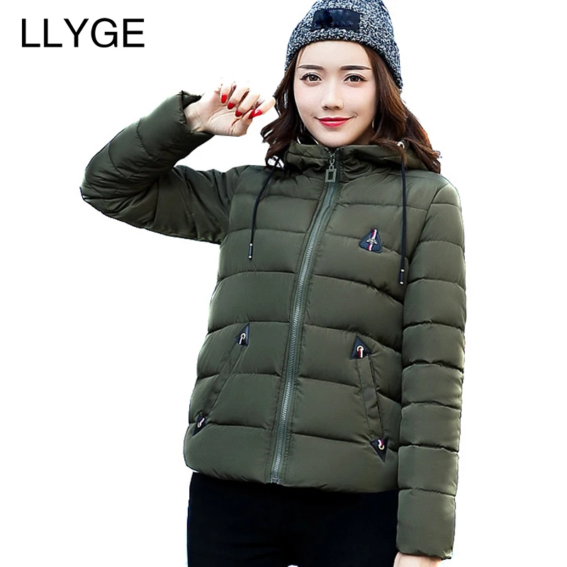 

LLYGE Winter Jacket Women Plus Size Parka Fashion Slim Short Coat Female Clothing Outwear Wadded Jacket Manteau Femme Hiver