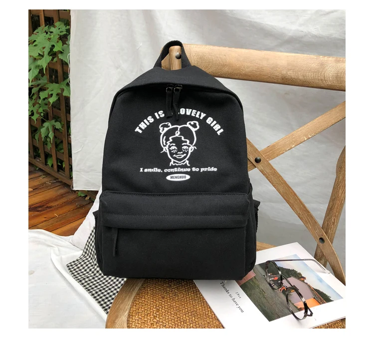 Menghuo Preppy Style Women Backpack for School Teenager Girls School Bag Ladies Canvas Fabric Backpack Female Bookbag Mochilas_34_25