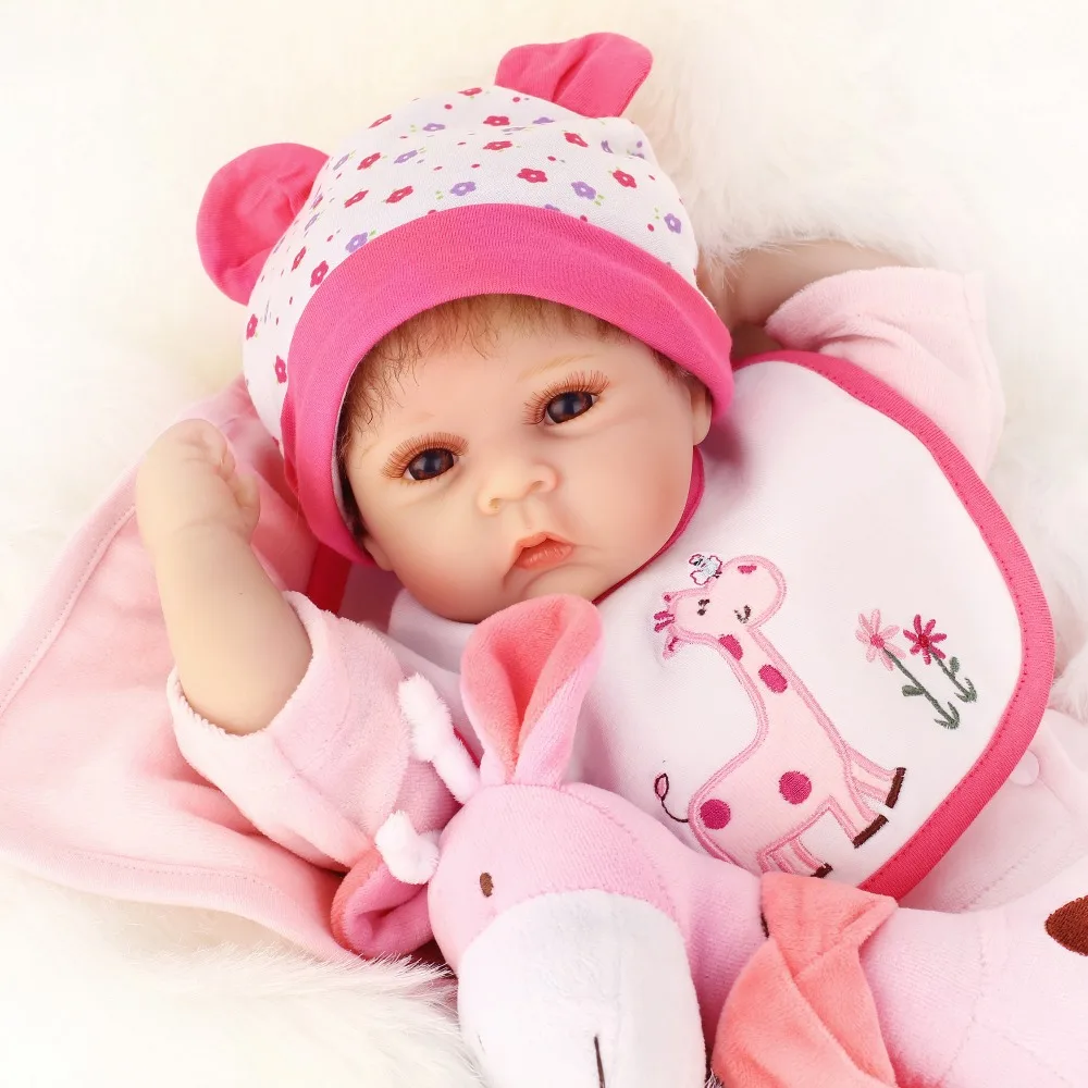 Bebes Reborn NPK настоящая babydoll 55 см силиконовая кукла для новорожденных девочек