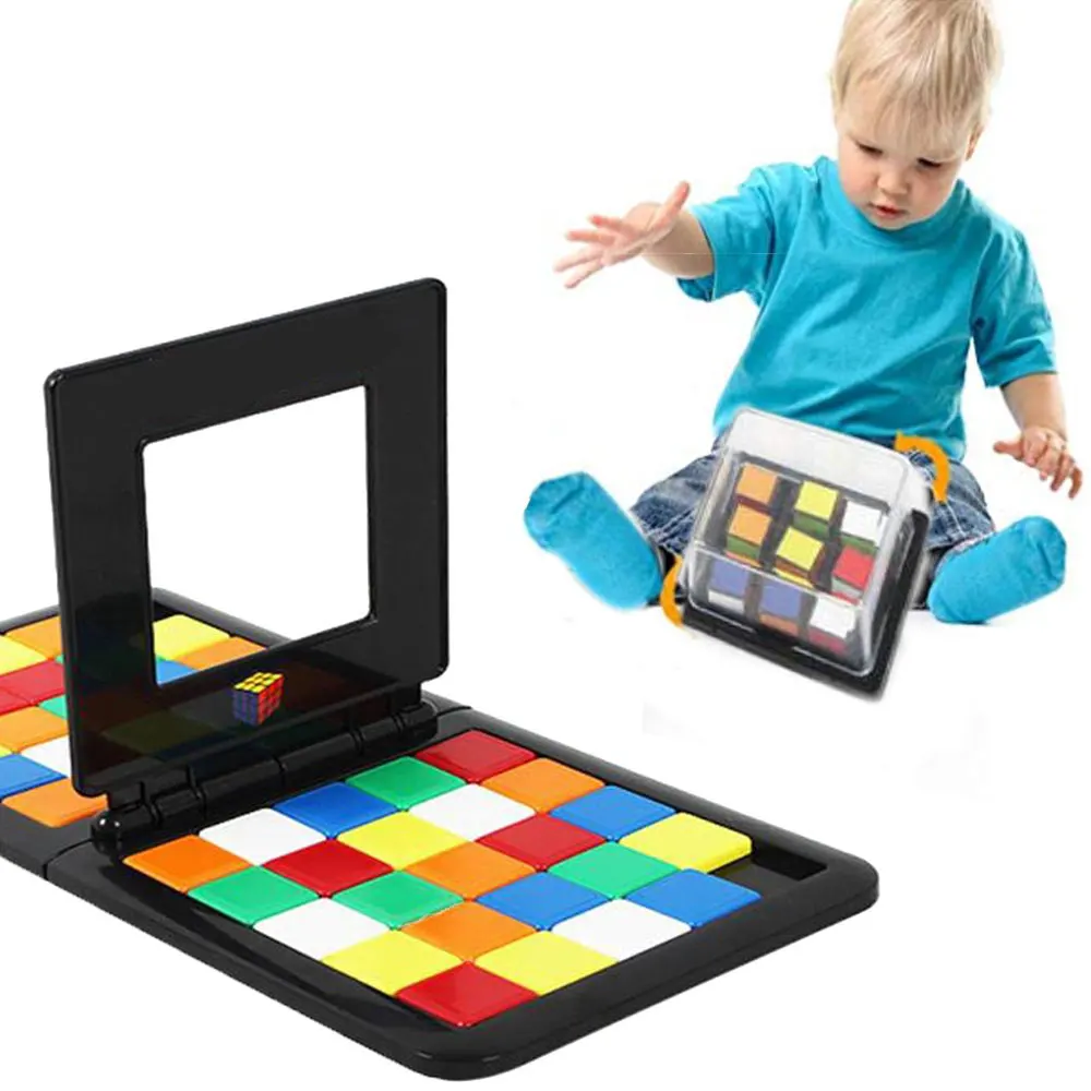 

rubike race parent-child interactive Kids Adults Education 3d puzzle cube game board