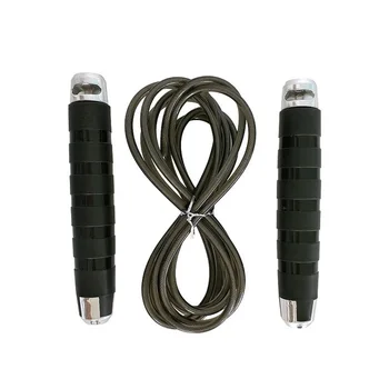 

PVC Jump Rope Crossfit Weight Bearing Wire Skipping Rope Strength Training Non-slip Adjustable Sports Skipping Rope