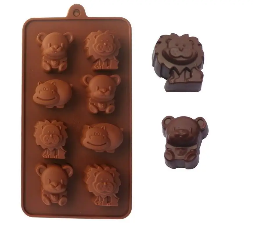 by-dhl-100-pieces-Hippo-Lion-Bear-Shape-Silicone-Mold-Jelly-Chocolate-Soap-Cake-Decorating-DIY