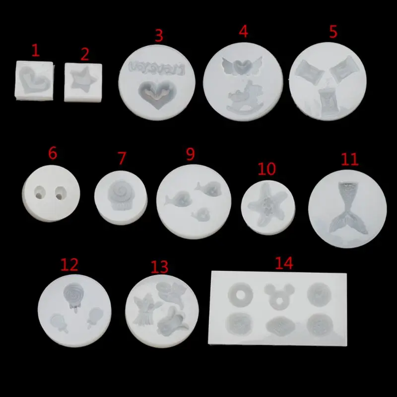 

Candy Duck Cake Star Love Pendant Epoxy Resin Silicone Mold Jewelry Making Tools