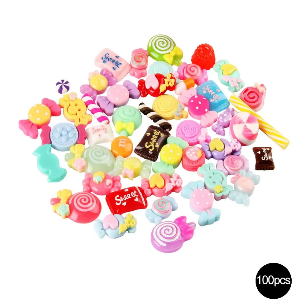 

Slime Charms Mixed Resin Candy Beads Slime Sweets Bead Making Supplies DIY Collage Crafts Children's Handmade Creative Toys