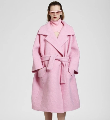 FREE Dropshipping Sweet Pink font b Women s b font Woolen font b Jacket b font