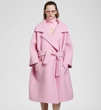 FREE Dropshipping Sweet Pink Women’s Woolen Jacket, Cheap and Chic Fall/Winter Ladies Jacket