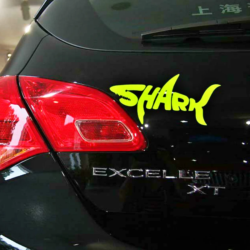 Etie Car Accessories Reflective Graffiti Word SHARK Sticker Decal for Motorcycle Trunk Toyota Ford Skateboard Polo Hyundai | Автомобили и