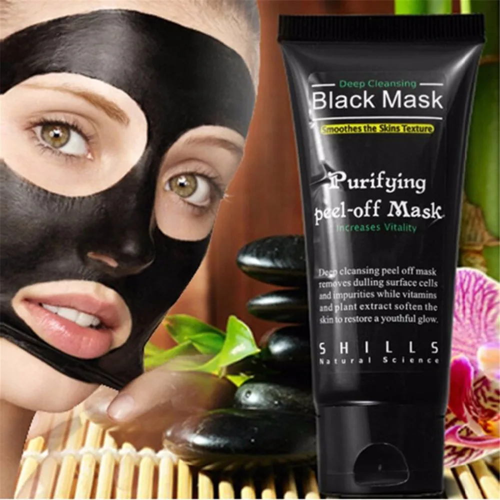 suction Shills Black mask deep cleansing face mask Tearing style resist
