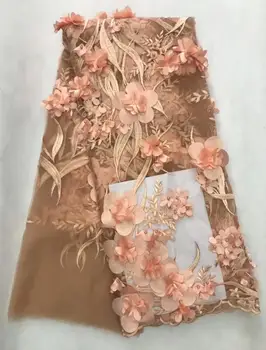 

Sophia-11.2902 Hot selling african sequins lace fabric tessel fringel embroidered tulle mesh lace fabric