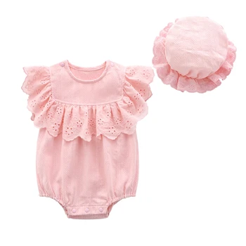 

Beautiful Infant or Newborn Jumpsuit Baby Woven Romper
