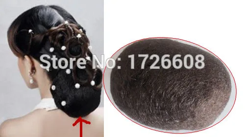 made Round & Long bun Chignon put on synthetic stuffing hair paddings Women Buns for prom wedding bridal hair accessories