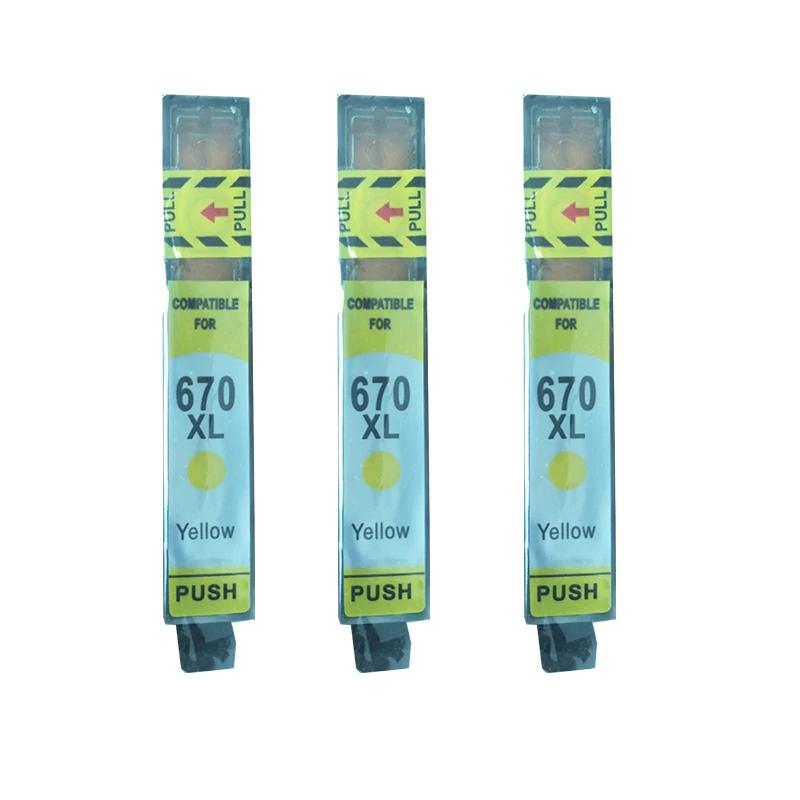 

3 шт., картриджи для принтера HP670 670 670XL Deskjet 3525 4615 4625 5525 6525
