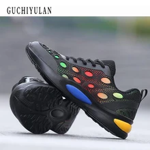 Новые повседневные кроссовки женские летние вулканизированные женские модные кроссовки со шнуровкой на платформе дышащие сетчатые кроссовки для женщин