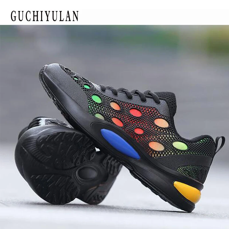 

new Casual Sneakers Women Summer Vulcanize Female Fashion Sneakers Lace-Up Basket Platform Breathable Mesh Sneakers for Women