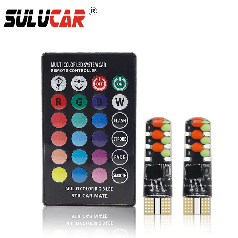 SULUCAR 1 Набор светодиодный автомобильный сигнальный светильник s RGB с пультом
