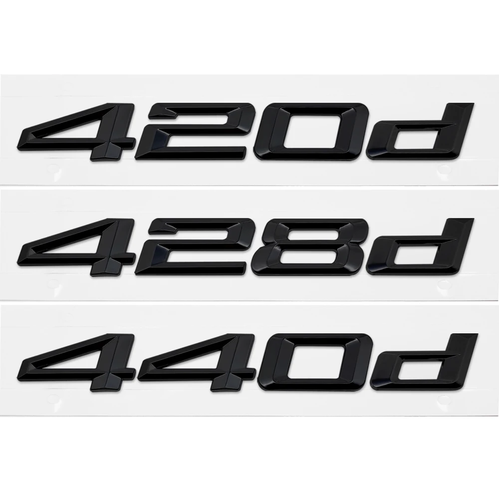 Автомобильный Стикеры для BMW 420d 428d 440d 4 серии X5 X4 E46 E49 E63 F07 F30 ABS задний эмблема номер