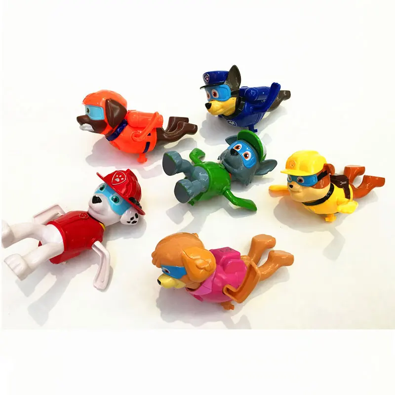 6 Types Baby Wind Up Bath Toys Puppy Paw Patrol Dog Children Classic