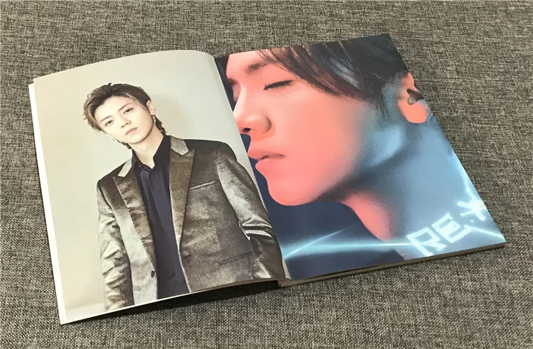 Aries Lu Han Photos Book China Male Singer Actor Postcard Bookmark Picture Magazine Book Set Festival Gift