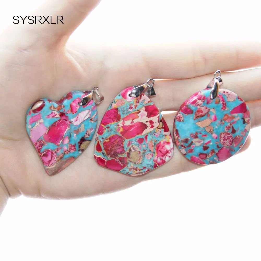 Новая мода, уникальные 5 форм, цветные подвески из природного камня, Подвеска для женщин, сделай сам, подходят ожерелья для изготовления ювелирных изделий
