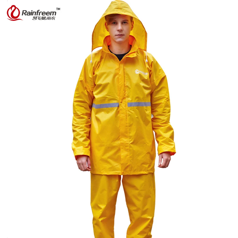 

Rainfreem Double-layer Impermeable Raincoat Women/Men Rain Coat Suits Outdoor Women Motorcycle Rainwear Rain Gear Poncho