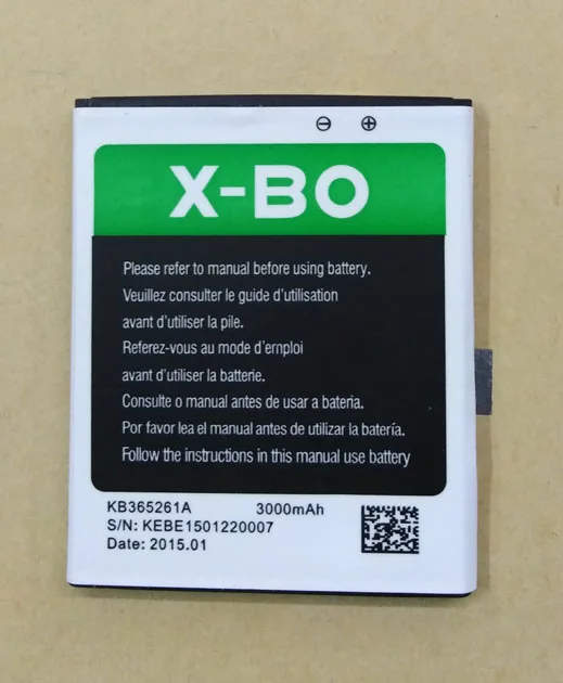 1 шт. 100% Высококачественная батарея KB365462A 2200/3000 мАч для телефона X BO XBO V3 +