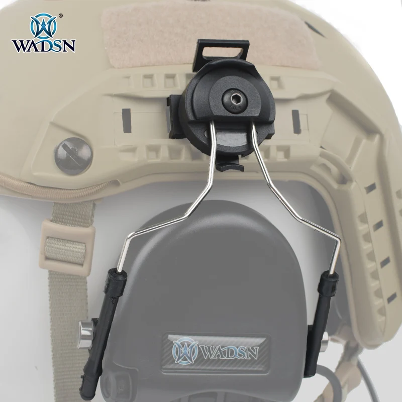 

WADSN Airsoft Peltor Headset Fast Helmet Rail Adapter Set For comtac i/ii/iii Softair WZ046